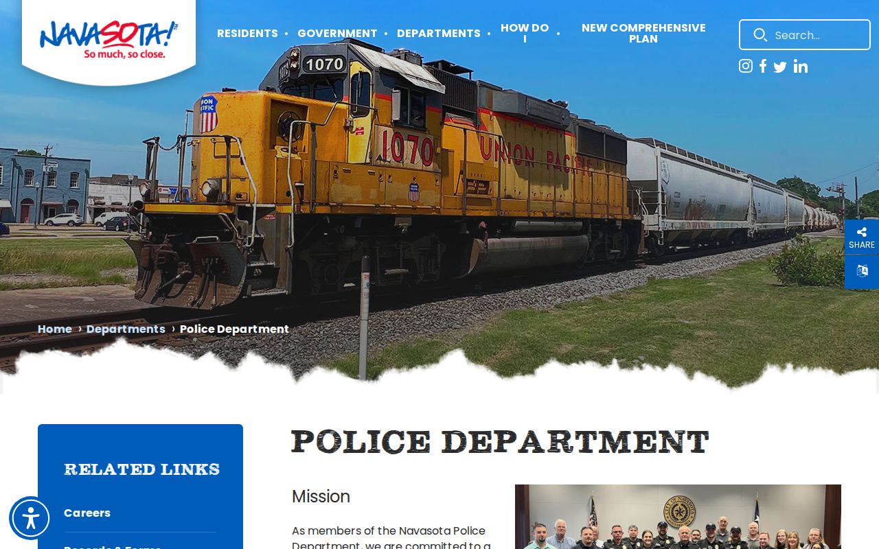 Navasota Police Department official arrest-record source